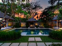 Villa Kedidi, Pool at Night