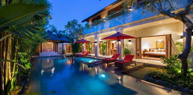 Villa Kalimaya IV, View of Villa from the Pool